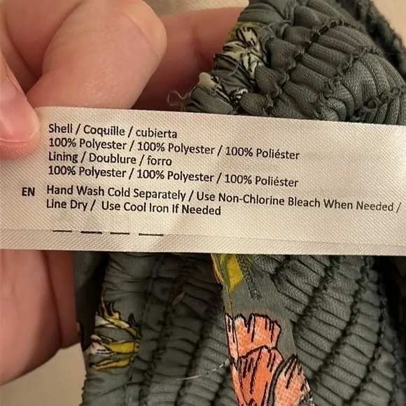 Floral Green Women's Top - Picture 6 of 6